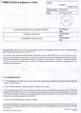 Ken O'Keefe Court Order